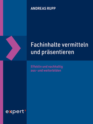 cover image of Fachinhalte vermitteln und präsentieren